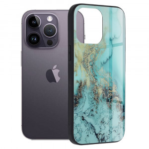 Husa telefon iPhone 14 Pro Max - Techsuit Glaze Series - Blue Ocean