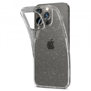 Husa telefon iPhone 14 Pro - Spigen Liquid Crystal Glitter - Crystal Quartz - Img 3