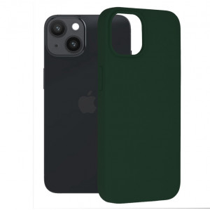 Husa telefon iPhone 14 - Techsuit Soft Edge Silicone - Dark Green - Img 1