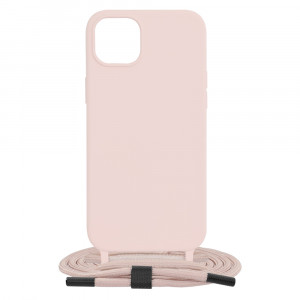 Husa telefon iPhone 15 Plus - Techsuit Crossbody Lanyard - Pink - Img 1