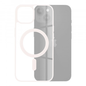 Husa telefon iPhone 15 Plus - Techsuit MagSafe Pro - Nude Pink - Img 1