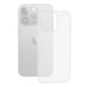 Husa telefon iPhone 15 Pro Max - Techsuit Clear Silicone - Transparent - Img 1