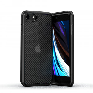 Husa telefon iPhone 7 / 8 / SE 2, SE 2020 / SE 3, SE 2022 - Techsuit Carbon Fuse - Black - Img 2