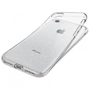 Husa telefon iPhone 7 / 8 / SE 2 / SE 3 - Spigen Liquid Crystal Glitter - Crystal Quartz - Img 3
