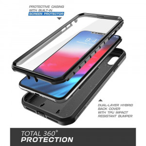 Husa telefon iPhone XS Max - Supcase Unicorn Beetle Pro - Black - Img 4