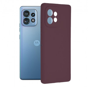 Husa telefon Motorola Edge 40 Pro - Techsuit Soft Edge Silicone - Plum Violet - Img 1