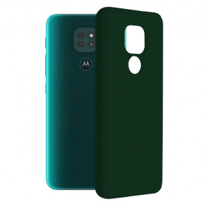 Husa telefon Motorola Moto E7 Plus / Moto G9 Play - Techsuit Soft Edge Silicone - Dark Green - Img 1