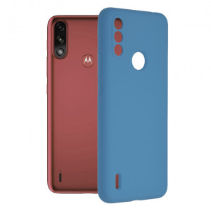 Husa telefon Motorola Moto E7 Power / Moto E7i Power - Techsuit Soft Edge Silicone - Denim Blue - Img 1