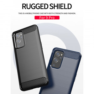 Husa telefon OnePlus 9 Pro - Techsuit Carbon Silicone - Black - Img 4