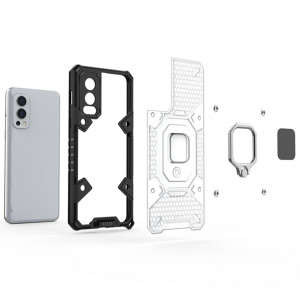 Husa telefon OnePlus Nord 2 5G - Techsuit Honeycomb Armor - Blue - Img 3