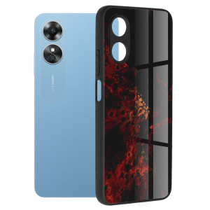 Husa telefon Oppo A17 - Techsuit Glaze Series - Red Nebula - Img 1