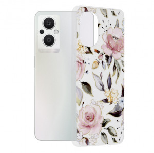 Husa telefon Oppo Reno7 Lite / Reno8 Lite / OnePlus Nord N20 5G - Techsuit Marble Series - Chloe White