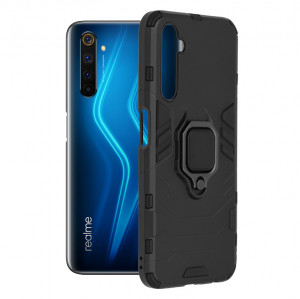 Husa telefon Realme 6 Pro - Techsuit Silicone Shield - Black - Img 1