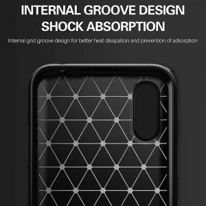 Husa telefon Samsung Galaxy A01 - Techsuit Carbon Silicone - Black - Img 3