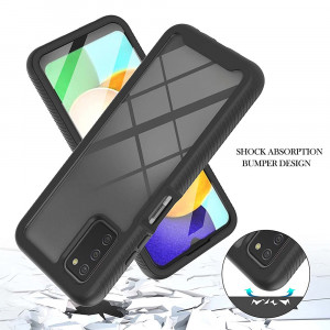 Husa telefon Samsung Galaxy A03s + Folie - Techsuit Defense360 Pro - Black - Img 2