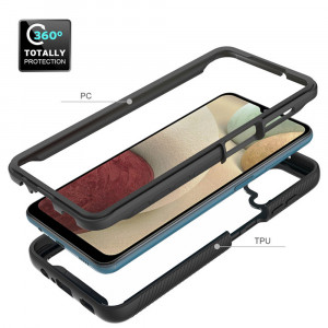Husa telefon Samsung Galaxy A12 / A12 Nacho + Folie - Techsuit Defense360 Pro - Black - Img 2