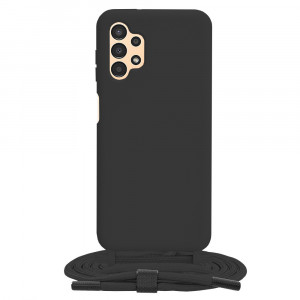 Husa telefon Samsung Galaxy A13 4G - Techsuit Crossbody Lanyard - Black - Img 1