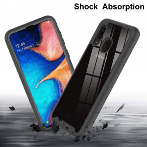 Husa telefon Samsung Galaxy A20e + Folie - Techsuit Defense360 Pro - Black - Img 3