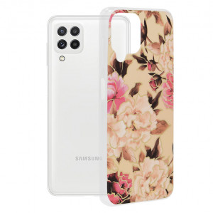 Husa telefon Samsung Galaxy A22 4G - Techsuit Marble Series - Mary Berry Nude - Img 1