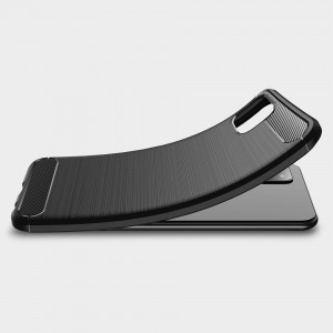 Husa telefon Samsung Galaxy A22 5G - Techsuit Carbon Silicone - Black - Img 4