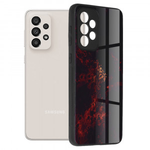 Husa telefon Samsung Galaxy A33 5G - Techsuit Glaze Series - Red Nebula - Img 1