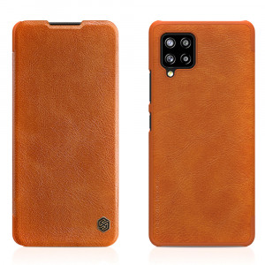 Husa telefon Samsung Galaxy A42 5G - Nillkin QIN Leather Case - Brown - Img 1