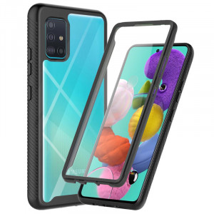 Husa telefon Samsung Galaxy A51 4G + Folie - Techsuit Defense360 Pro - Black - Img 1