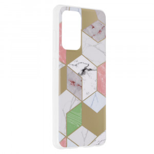 Husa telefon Samsung Galaxy A52 4G / A52 5G / A52s 5G - Techsuit Marble Series - Purple Hex - Img 2