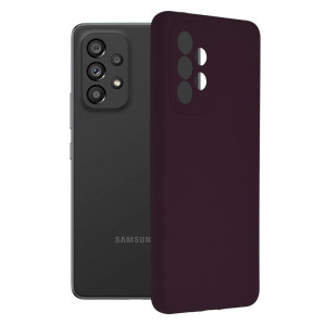Husa telefon Samsung Galaxy A53 5G - Techsuit Soft Edge Silicone - Plum Violet - Img 1