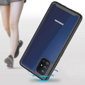 Husa telefon Samsung Galaxy A71 4G + Folie - Techsuit Defense360 Pro - Black - Img 3