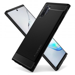 Husa telefon Samsung Galaxy Note 10 Plus 4G / Note 10 Plus 5G - Spigen Rugged Armor - Black - Img 3
