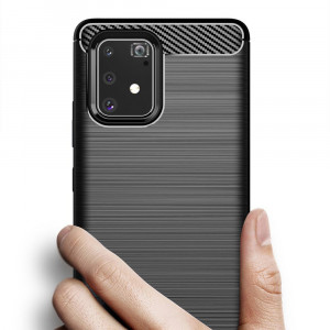 Husa telefon Samsung Galaxy S10 Lite - Techsuit Carbon Silicone - Black - Img 4