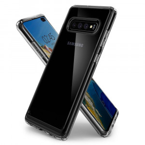 Husa telefon Samsung Galaxy S10 Plus - Spigen Ultra Hybrid - Crystal Clear - Img 3