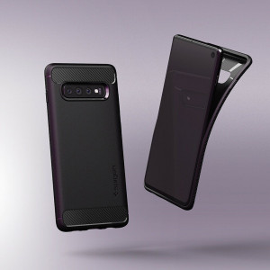 Husa telefon Samsung Galaxy S10 - Spigen Rugged Armor - Black - Img 4