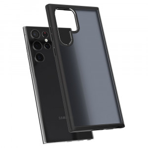 Husa telefon Samsung Galaxy S22 Ultra 5G - Spigen Ultra Hybrid - Frost Black - Img 2