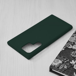 Husa telefon Samsung Galaxy S22 Ultra 5G - Techsuit Soft Edge Silicone - Dark Green - Img 3