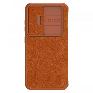 Husa telefon Samsung Galaxy S23 Plus - Nillkin QIN Leather Pro Case - Brown