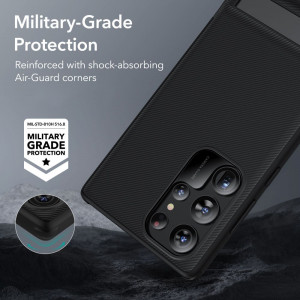 Husa telefon Samsung Galaxy S23 Ultra - ESR Air Shield Boost Kickstand - Translucent Black - Img 4