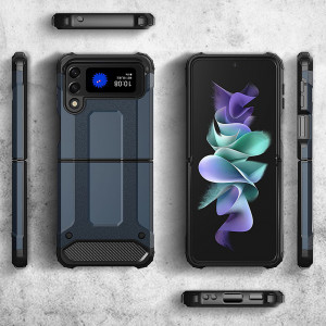Husa telefon Samsung Galaxy Z Flip3 5G - Techsuit Hybrid Armor - Black - Img 4