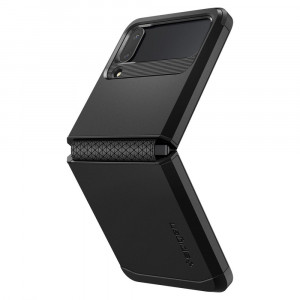 Husa telefon Samsung Galaxy Z Flip4 - Spigen Tough Armor - Black - Img 3