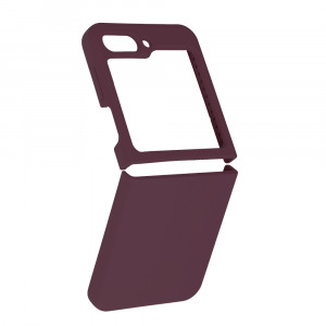 Husa telefon Samsung Galaxy Z Flip5 - Techsuit Soft Edge Silicone - Plum Violet - Img 1