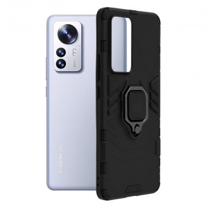 Husa telefon Xiaomi 12 Pro - Techsuit Silicone Shield - Black - Img 1