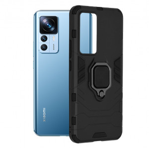 Husa telefon Xiaomi 12T / 12T Pro - Techsuit Silicone Shield - Black - Img 1