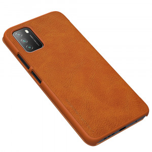 Husa telefon Xiaomi Poco M3 - Nillkin QIN Leather Case - Brown - Img 3