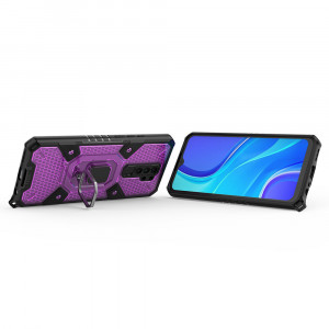Husa telefon Xiaomi Redmi 9 - Techsuit Honeycomb Armor - Rose-Violet - Img 2