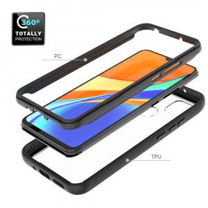 Husa telefon Xiaomi Redmi 9C / Redmi 9C NFC + Folie - Techsuit Defense360 Pro - Black - Img 2