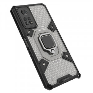 Husa telefon Xiaomi Redmi Note 11 / Note 11S - Techsuit Honeycomb Armor - Black - Img 2