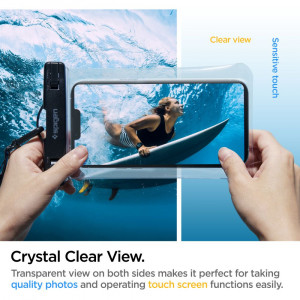 Husa Universala pentru Telefon - Spigen Waterproof Case A601 - Clear - Img 2