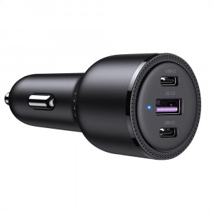Incarcator Auto 2xType-C, USB, 69W - Ugreen (20467) - Black - Img 1