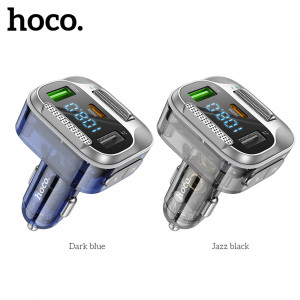 Incarcator Auto cu Modulator FM PD30W + USB QC3.0 - Hoco (E75) - Jazz Black - Img 3